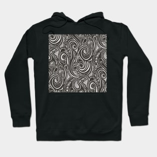 Swirly Black&White Hoodie